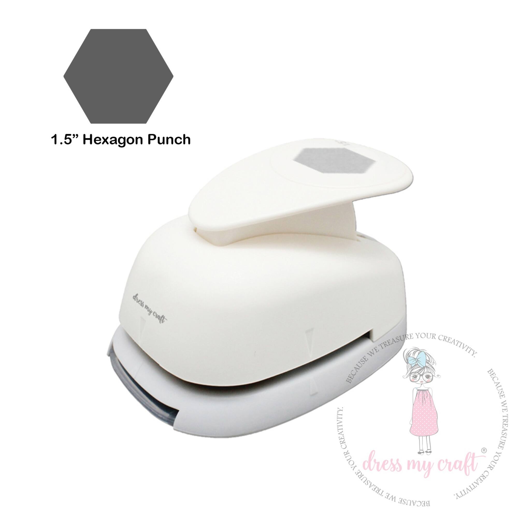 Dress My Craft® 1.5" Hexagon Designer Punch
